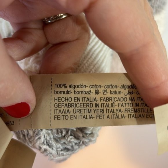 Massimo Dutti Cream and Gray Knit Sweater - Picture 8 of 10